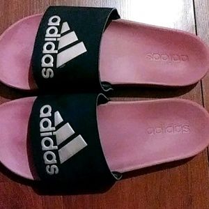 MENS PINK ADIDAS SLIDES